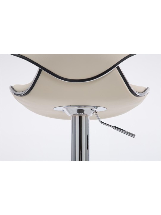 Bárszék Las Vegas V2 króm, krém