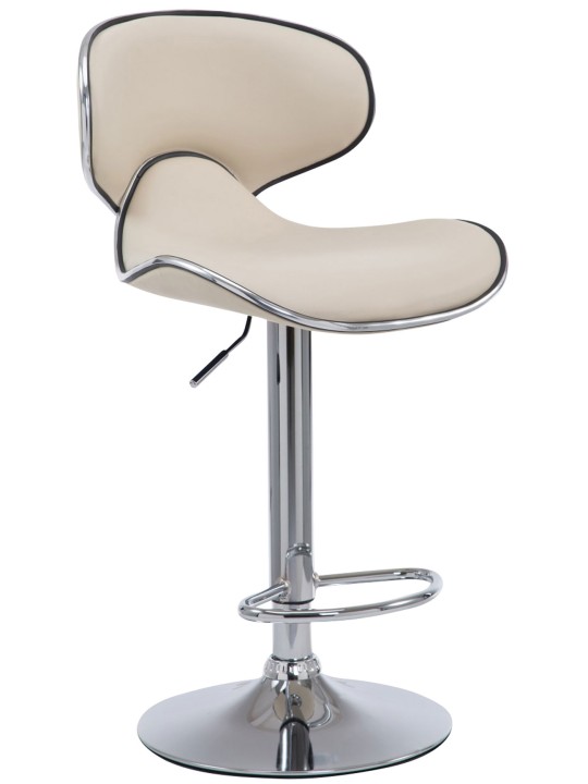 Bárszék Las Vegas V2 króm, krém