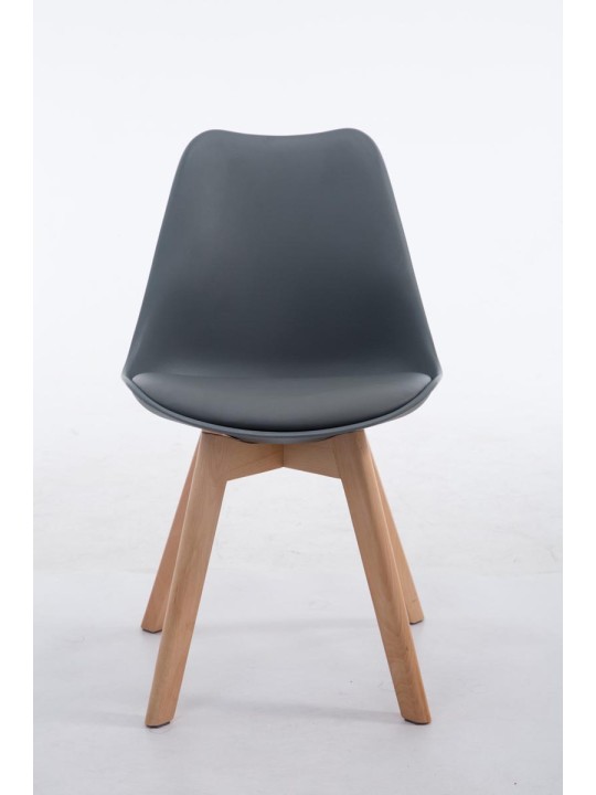 Látogatószék Borneo V2 Natura műbőr, szürke