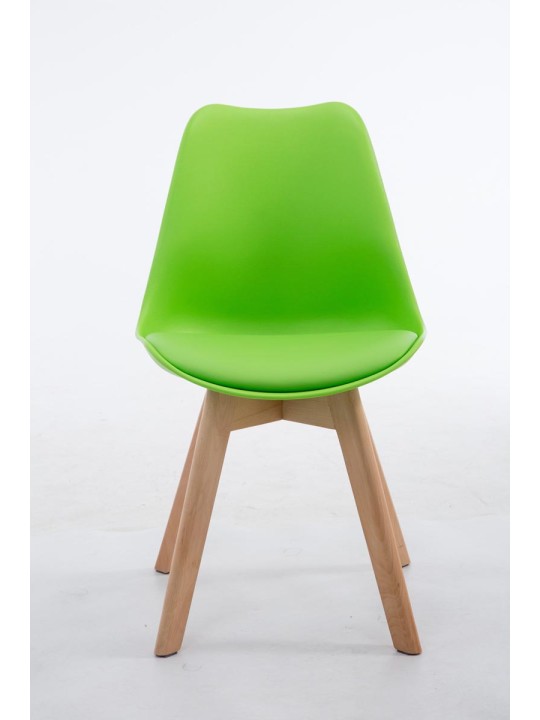 Látogatószék Borneo V2 Natura műbőr, zöld