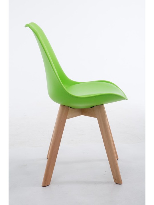 Látogatószék Borneo V2 Natura műbőr, zöld