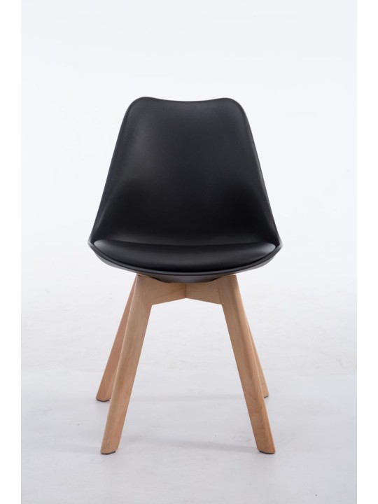 Látogatószék Borneo V2 Natura műbőr, fekete