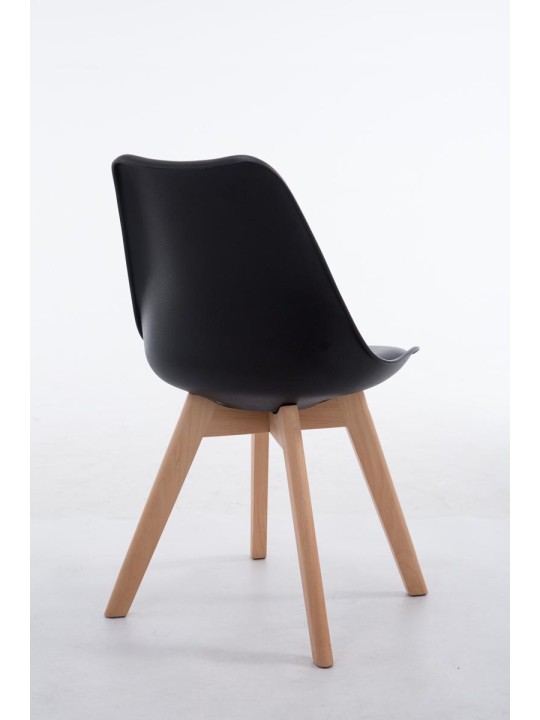 Látogatószék Borneo V2 Natura műbőr, fekete