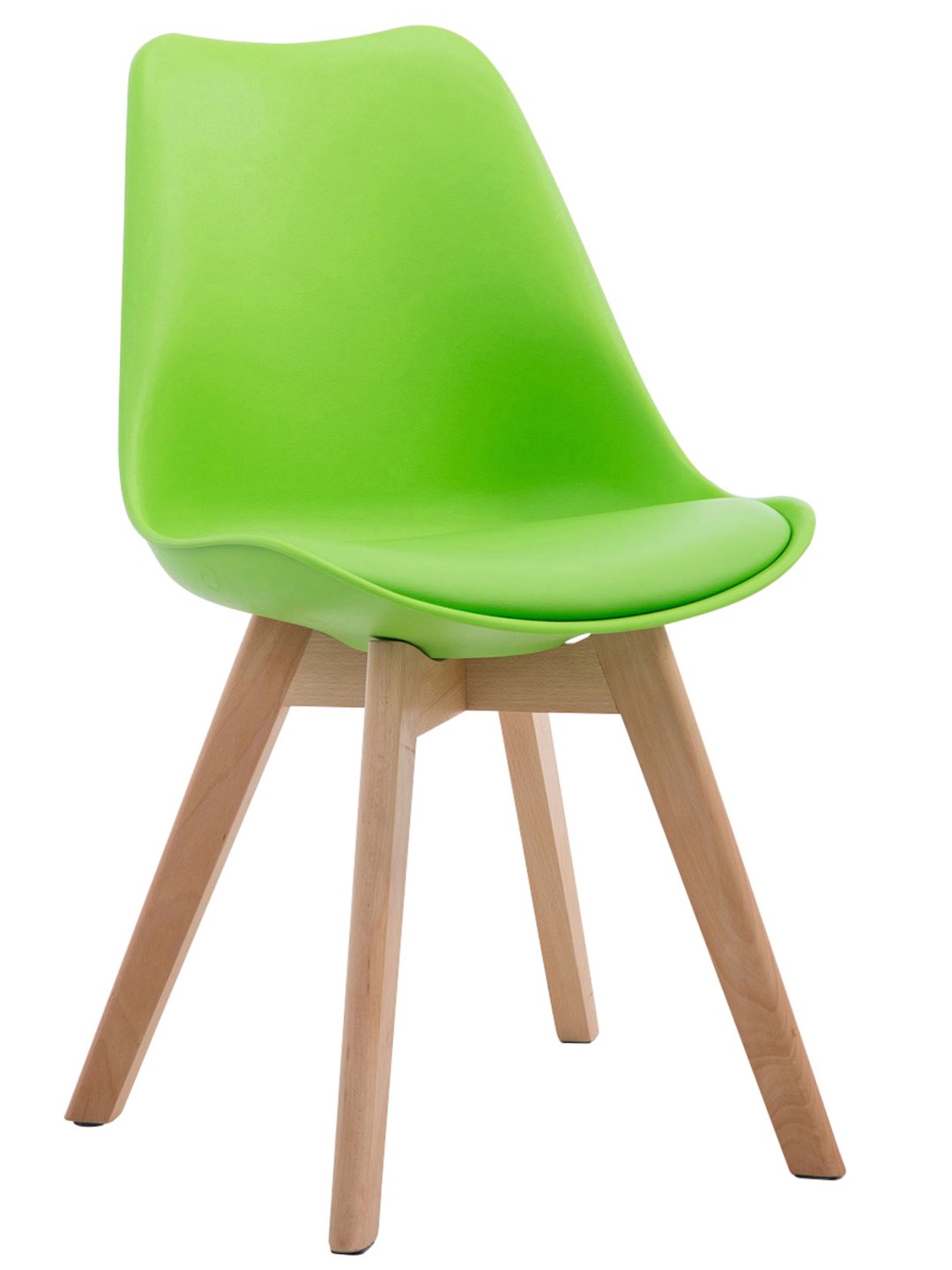 Látogatószék Borneo V2 Natura műbőr, zöld