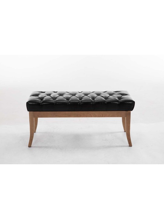 Bench Ramses műbőr antik-light 100, fekete