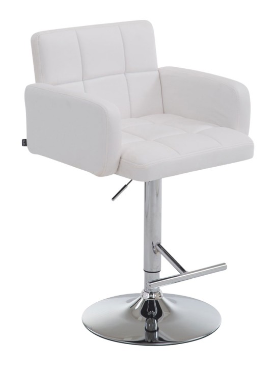 Bárszék Los Angeles műbőr C, fehér
