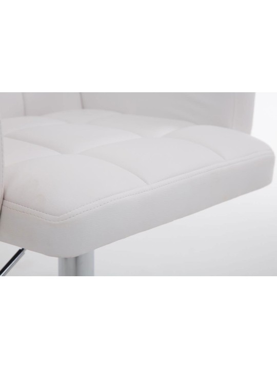 Bárszék Los Angeles műbőr C, fehér