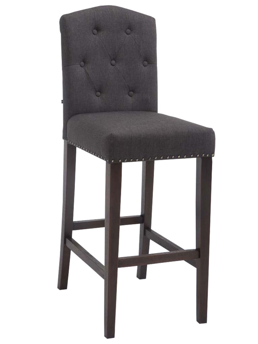 Louise bárszék antik szövet, sötétszürke