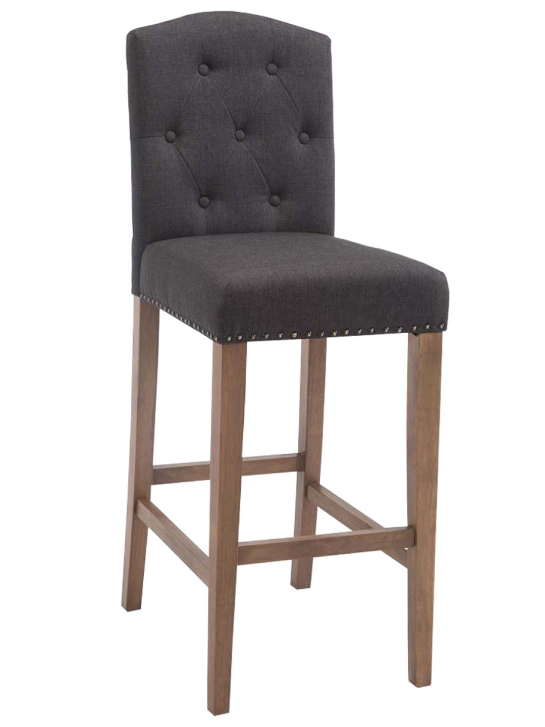 Bárszék Louise szövet antik-könnyű, sötétszürke