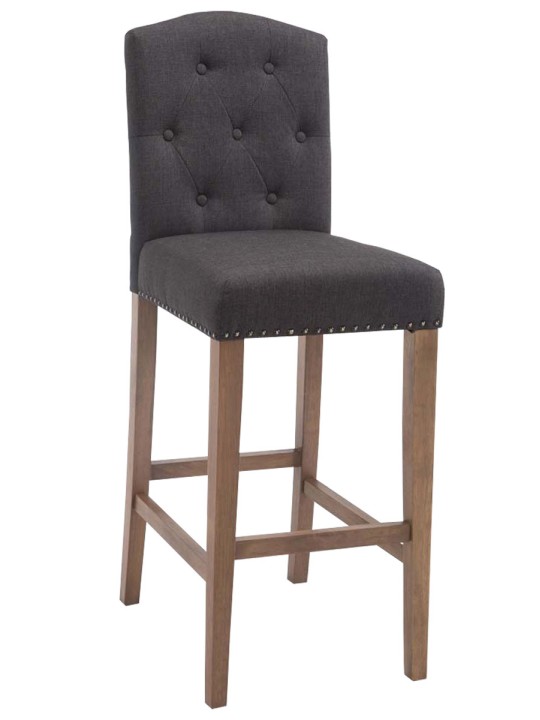 Bárszék Louise szövet antik-könnyű, sötétszürke