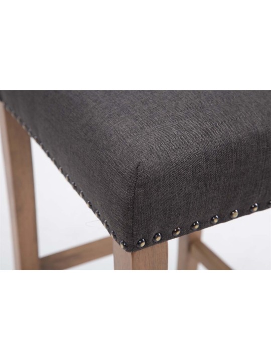 Bárszék Louise szövet antik-könnyű, sötétszürke