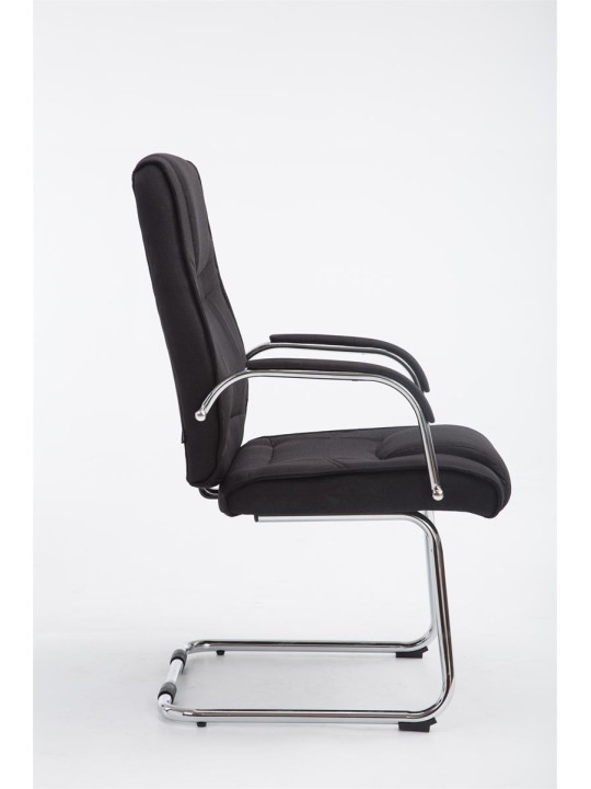 Látogatószék Attila szövet, fekete