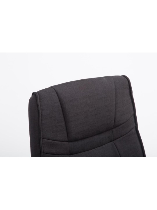 Látogatószék Attila szövet, fekete