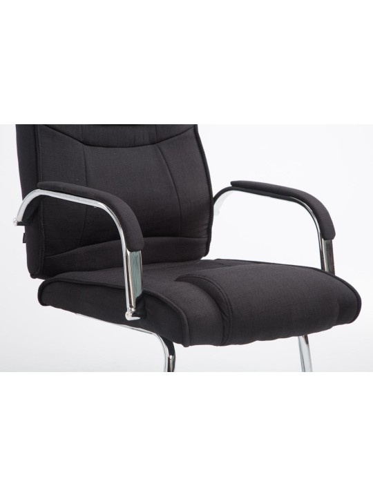 Látogatószék Attila szövet, fekete