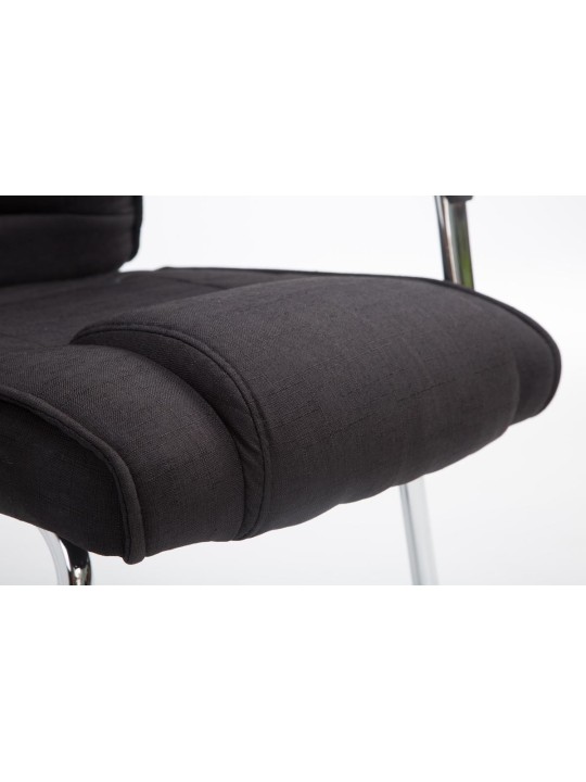 Látogatószék Attila szövet, fekete