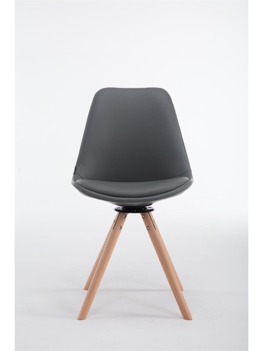 Látogatószék Calais forgatható Natura Round, szürke