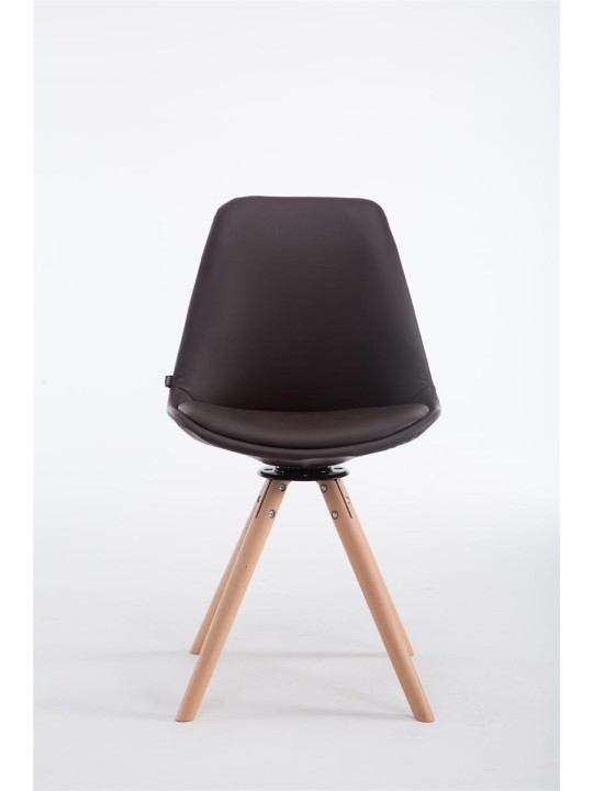 Látogatószék Calais forgatható Natura Round, barna