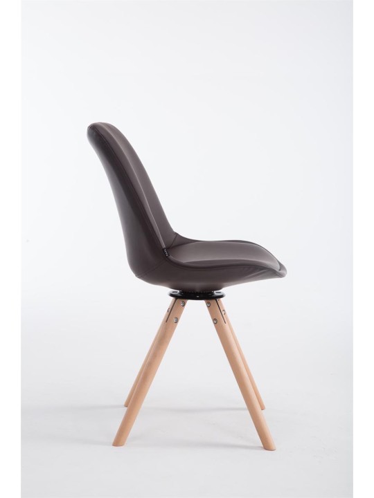 Látogatószék Calais forgatható Natura Round, barna