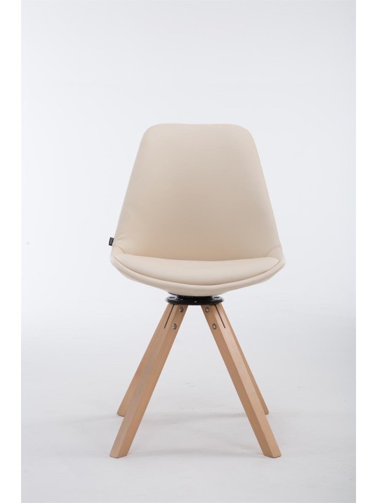 Látogatószék Calais forgatható Natura Square, krém