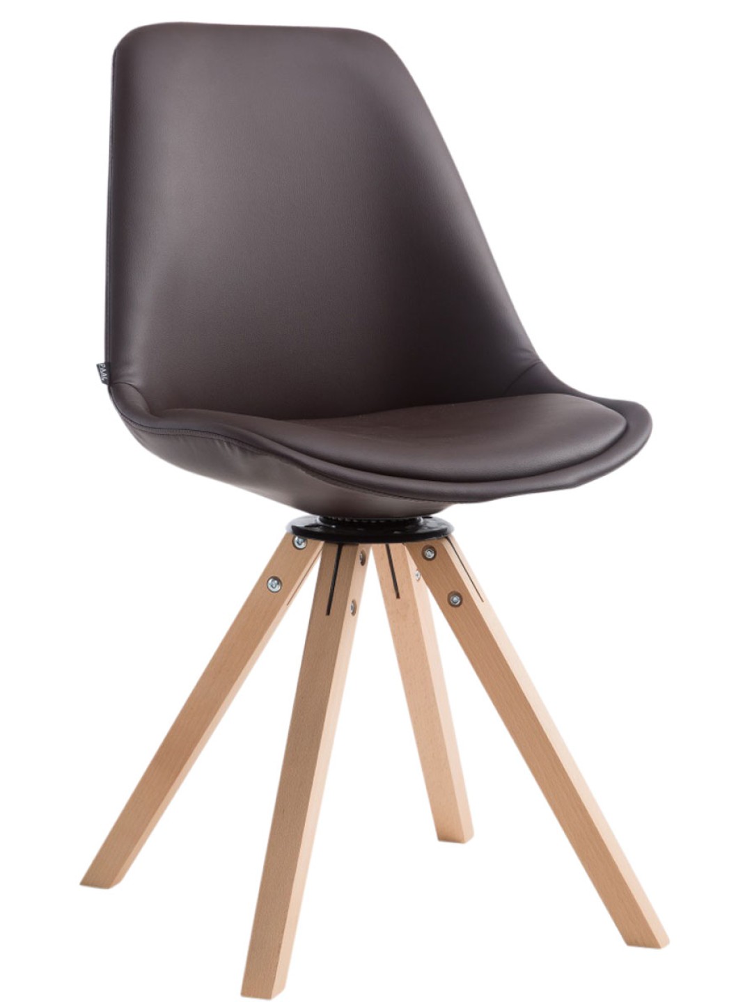 Látogatószék Calais forgatható Natura Square, barna