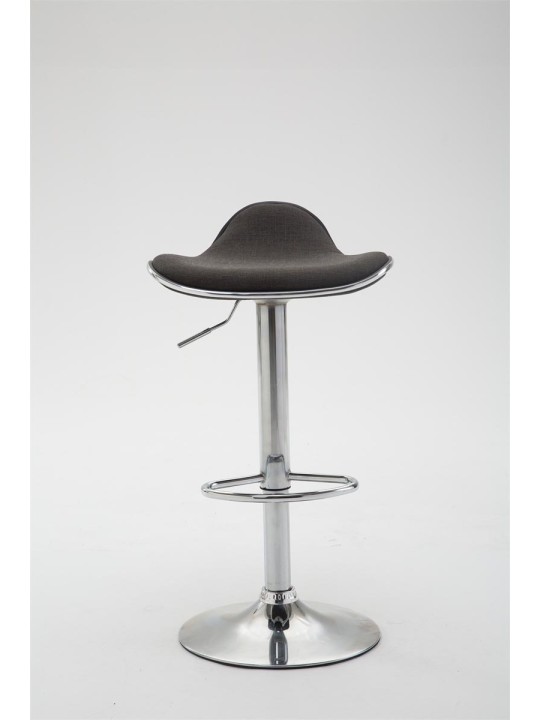 Bárszék Shanghai szövet króm, sötétszürke