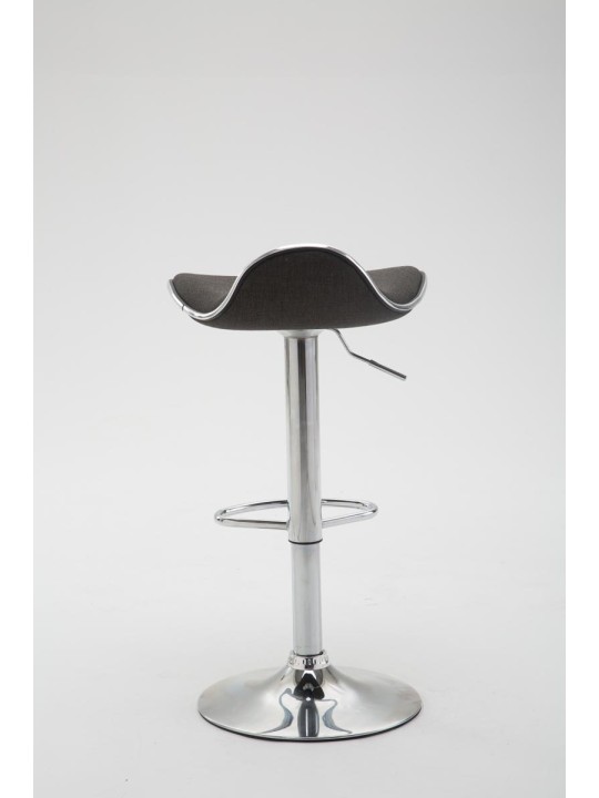 Bárszék Shanghai szövet króm, sötétszürke