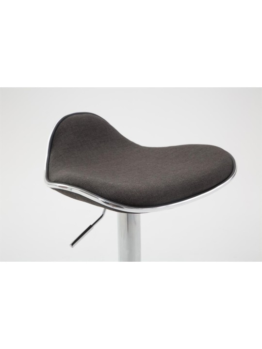 Bárszék Shanghai szövet króm, sötétszürke