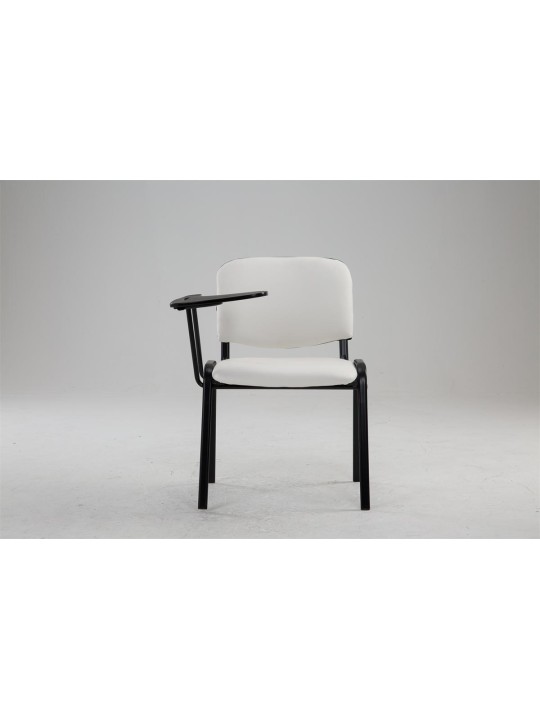 Ken szék összecsukható asztali műbőrrel, fehér