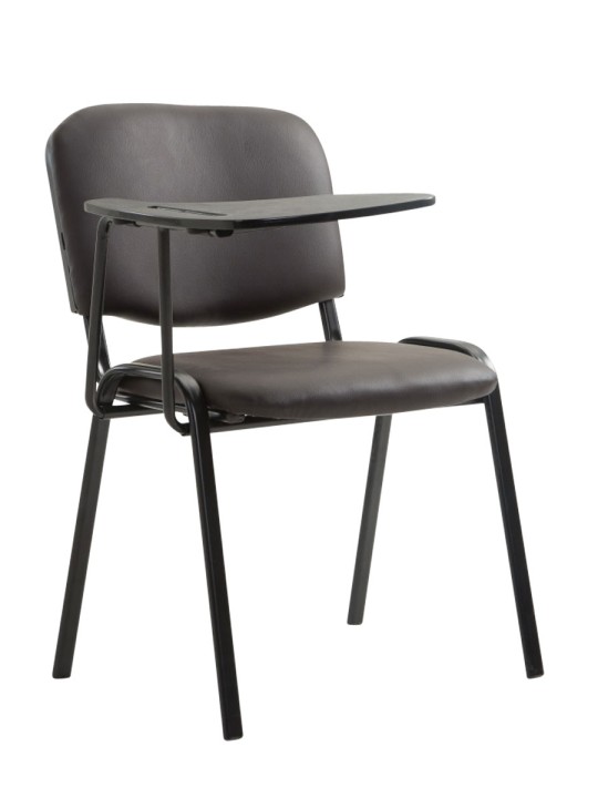 Ken szék összecsukható asztali műbőrrel, barna