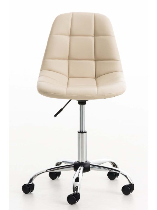 Emil műbőr irodai szék, krém