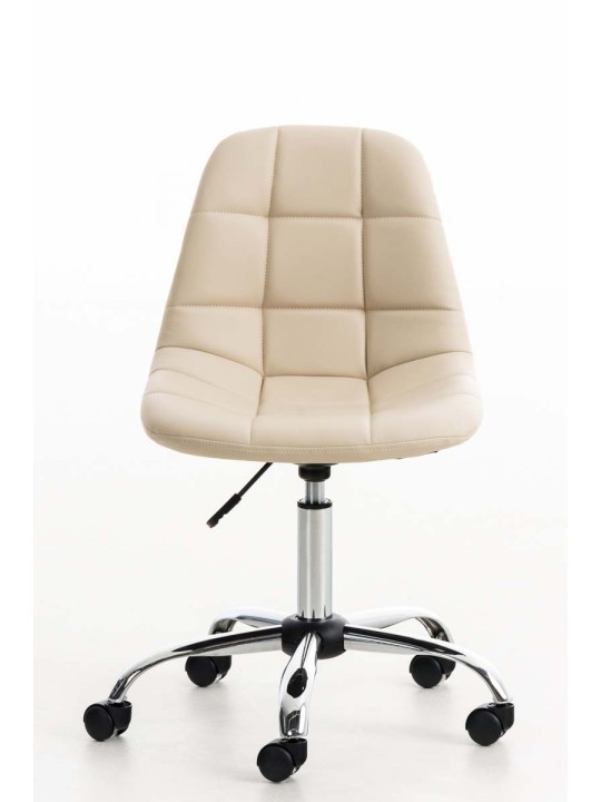 Emil műbőr irodai szék, krém
