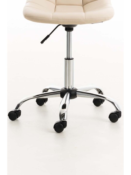 Emil műbőr irodai szék, krém