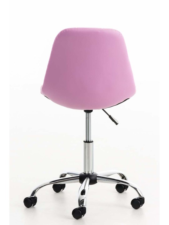 Emil műbőr irodai szék, rózsaszín