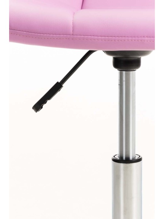 Emil műbőr irodai szék, rózsaszín