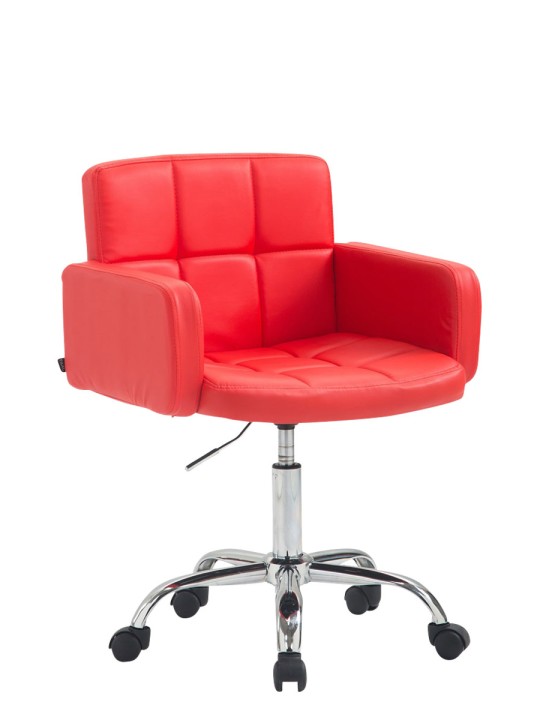 Munkaszék Los Angeles műbőrből, piros
