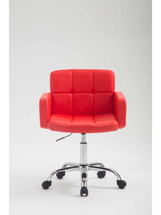 Munkaszék Los Angeles műbőrből, piros