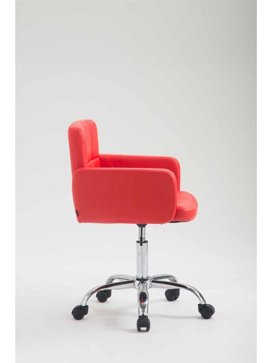 Munkaszék Los Angeles műbőrből, piros