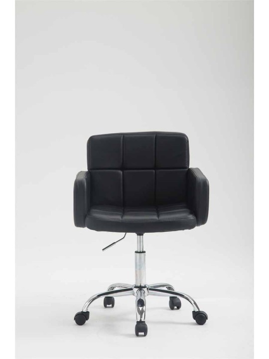 Munkaszék Los Angeles műbőrből, fekete