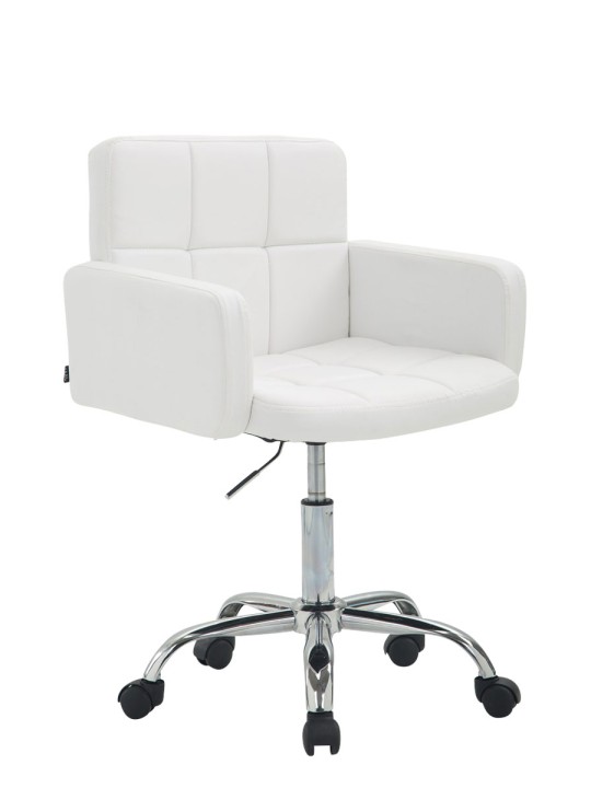 Munkaszék Los Angeles műbőrből, fehér