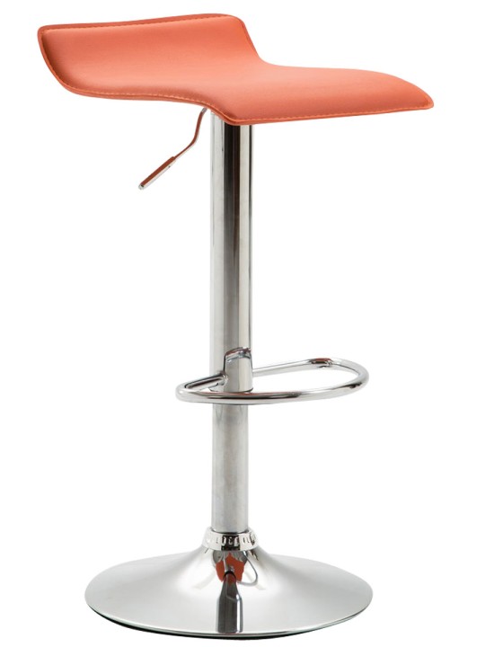 Bárszék Dyn V2 műbőr króm, narancs Bárszék Dyn V2 műbőr króm, narancs
