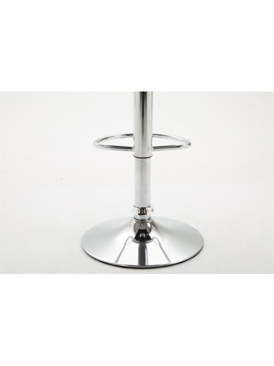 Bárszék Dyn V2 műbőr króm, fehér