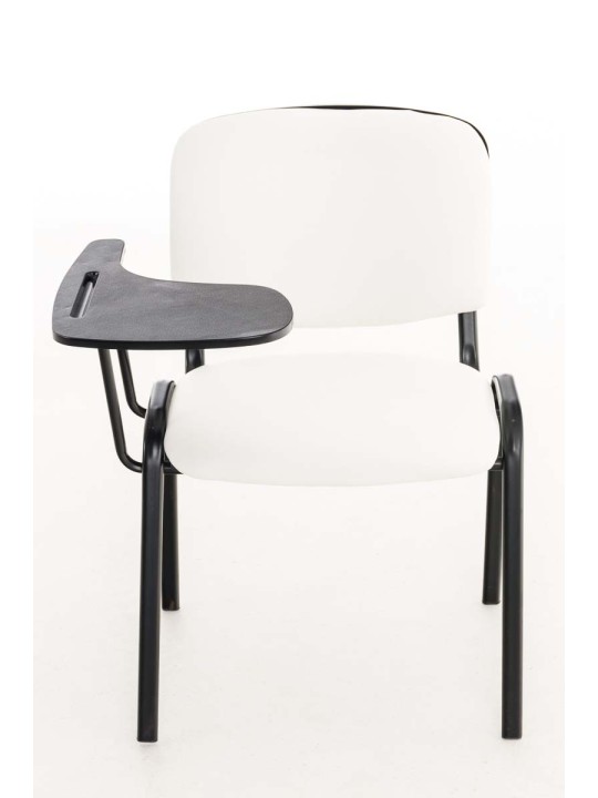 Ken szék összecsukható asztali műbőrrel, fehér