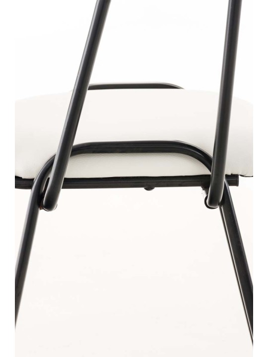 Ken szék összecsukható asztali műbőrrel, fehér