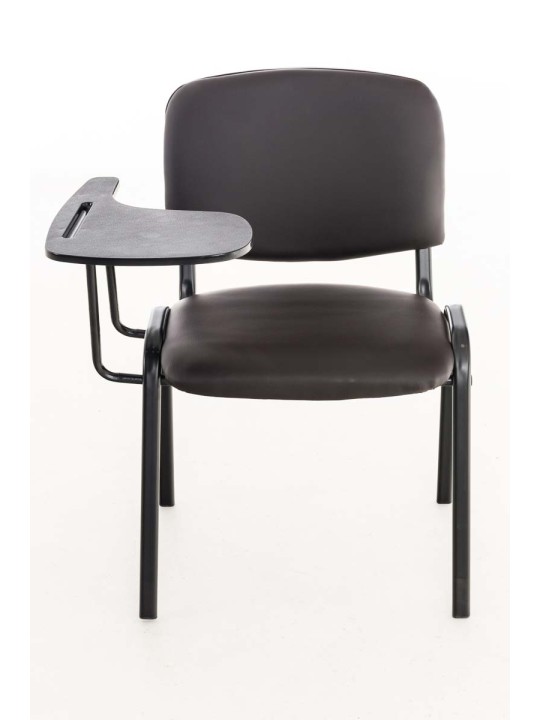 Ken szék összecsukható asztali műbőrrel, barna