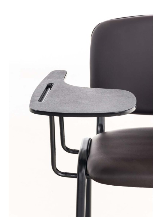 Ken szék összecsukható asztali műbőrrel, barna