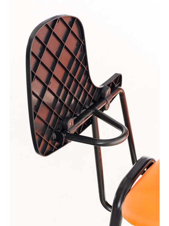 Ken szék összecsukható asztali műbőrrel, narancs