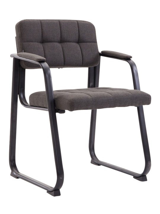 Látogatószék Canada B szövet, sötétszürke