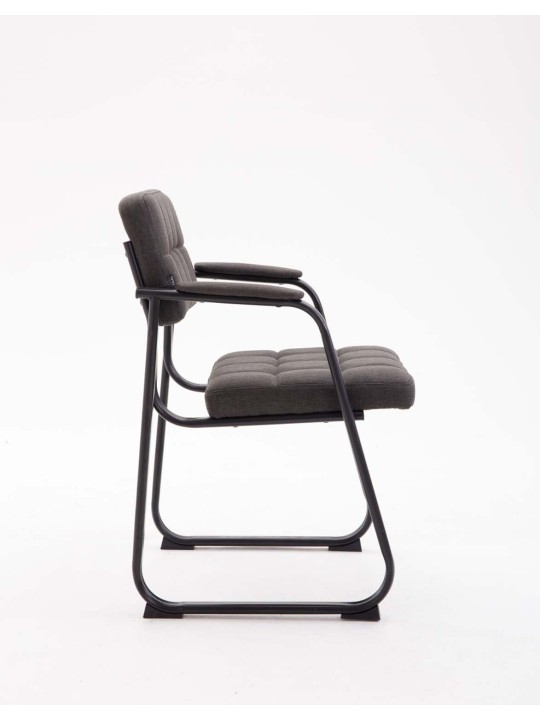 Látogatószék Canada B szövet, sötétszürke