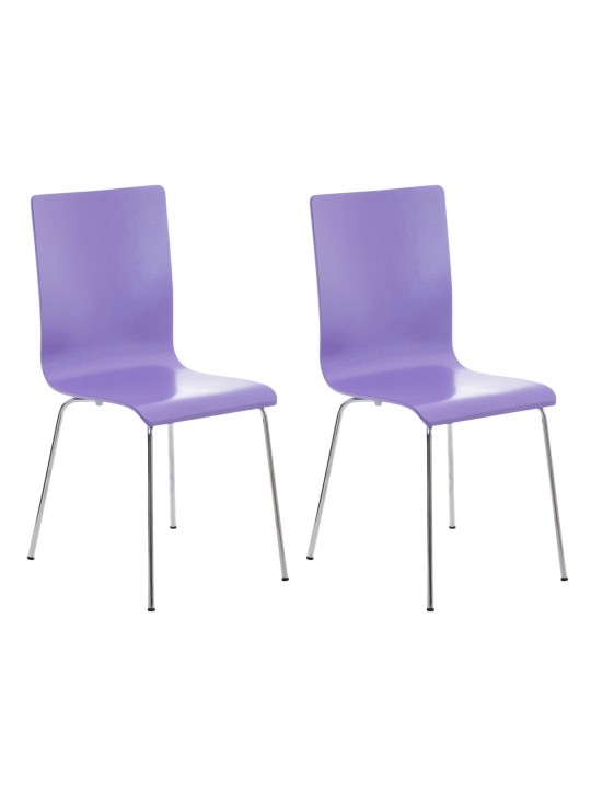 2 db Pepe látogatói szék készlet, lila