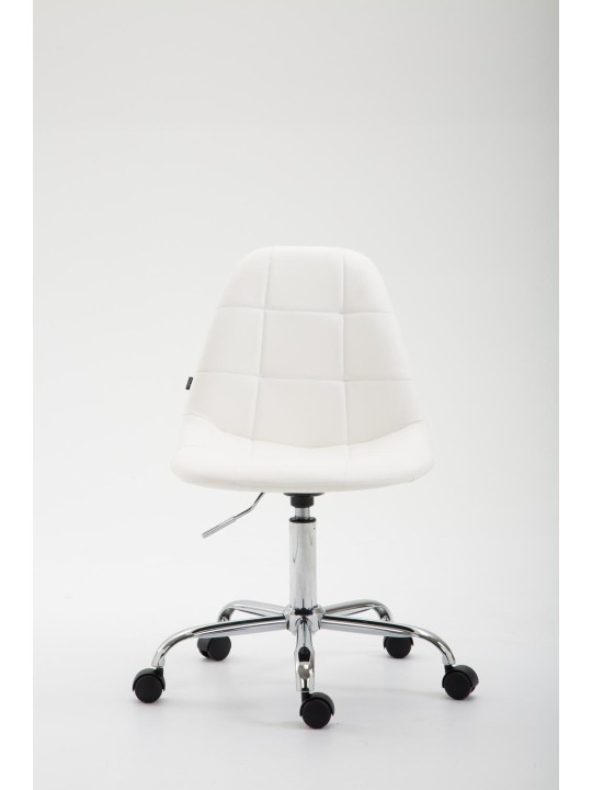 Reims műbőr irodai szék, fehér